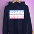 Assume Nothing Bigender Pride Flag Hoodie - Navy